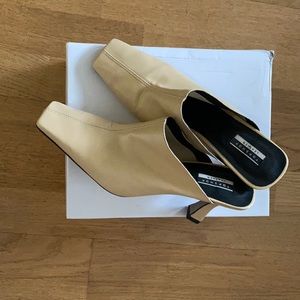 Topshop leather mules